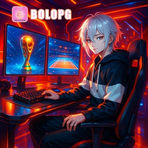 Imagem promocional da BOLOPG mostrando a plataforma e suas vantagens