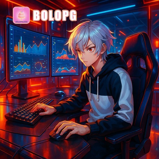 Imagem promocional da BOLOPG mostrando a plataforma e suas vantagens